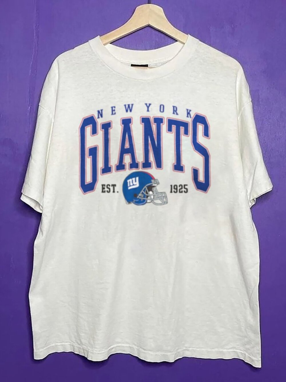 1925 Vintage New York Giants Shirt, Retro NFL New York Giants Football Shirt Tee
